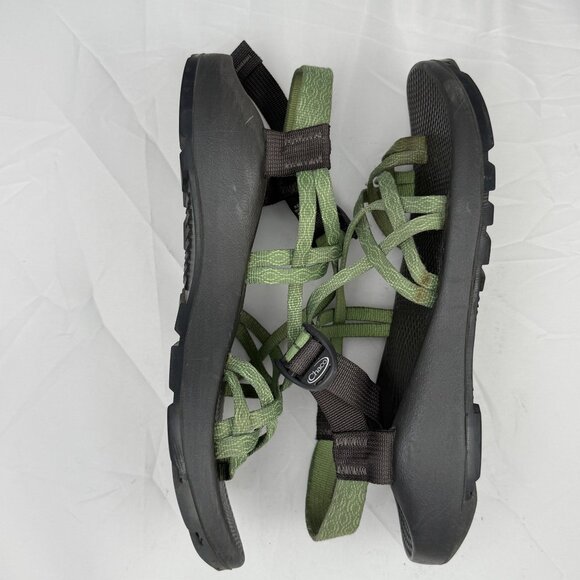 Chaco Sandals Womens 9 Green Adjustable Straps Durable Sole Outdoor Adventure - Picture 10 of 12